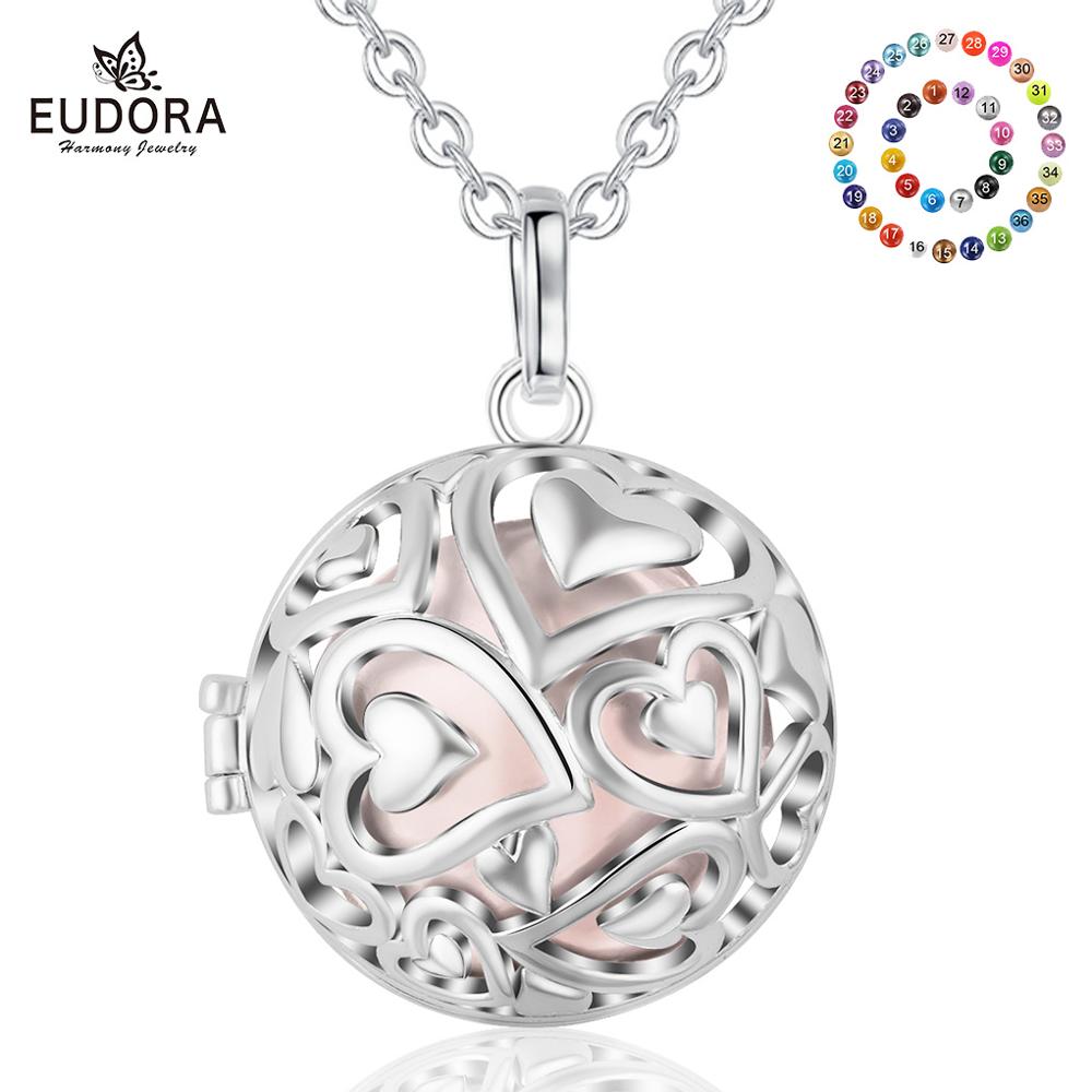 Heart Locket Necklace Photo - Eudora 20Mm Hài Hòa Bóng Mặt