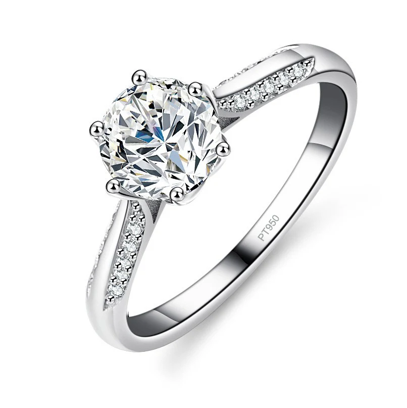 Moissanite Engagement Ring 1 Carat - Lumira 1 Carat Mossanet Engagement Ring