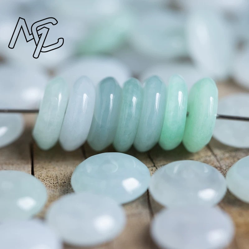 10pcs Natural Emerald White Ja - đánh giá và giá Necklaces
