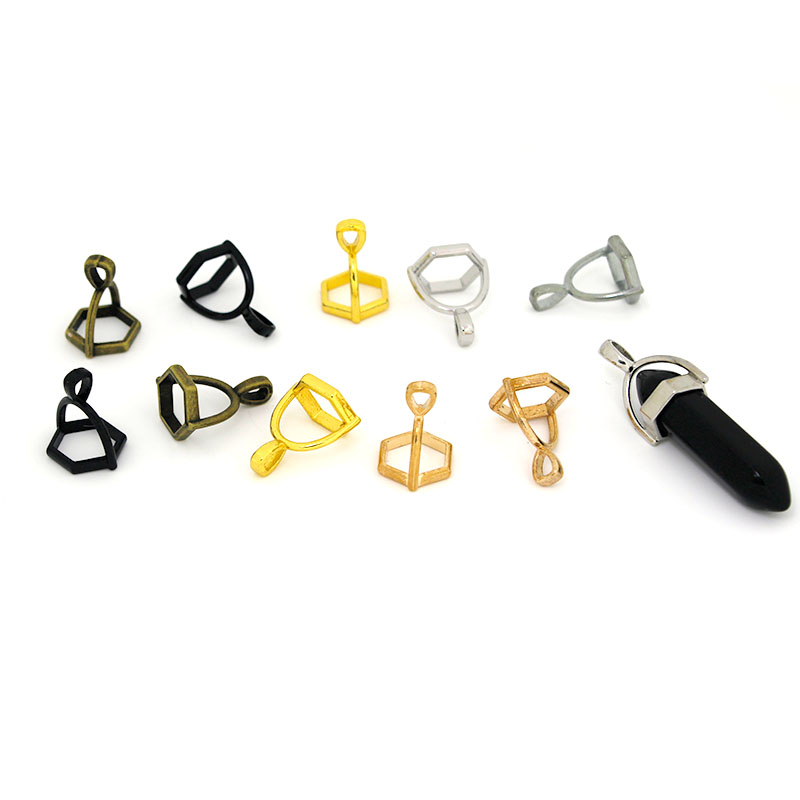 20Pcs Hexagonal Gemstone Cap N - đánh giá và giá Crystal Pendant Necklace Natural Stone