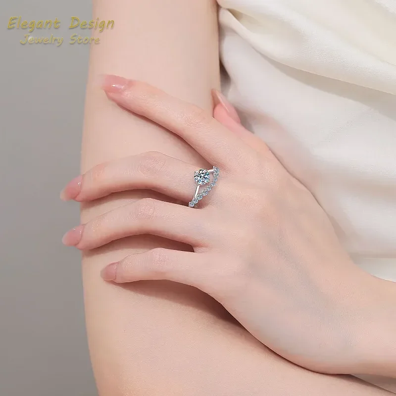Crown of Love Platinum Pt950 W - đánh giá và giá Moissanite Engagement Ring 1 Carat
