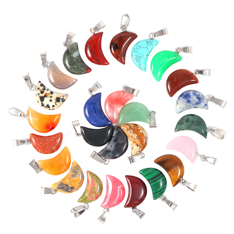 20pcs/ Bag Natural Stone Cryst - đánh giá và giá Crystal Pendant Necklace Natural Stone