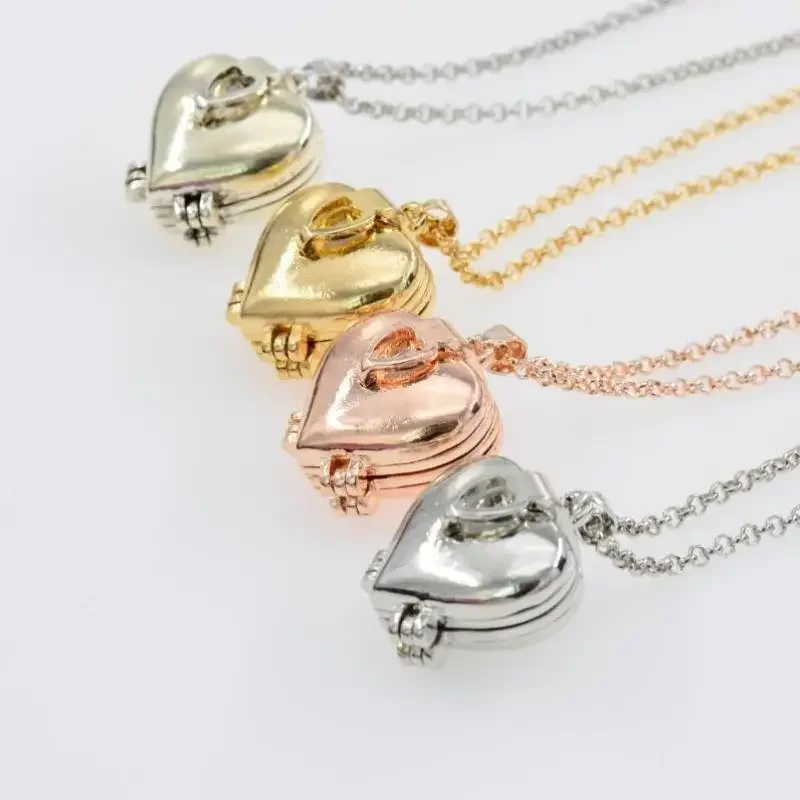 Vintage Necklace Folding Multi - đánh giá và giá Heart Locket Necklace Photo