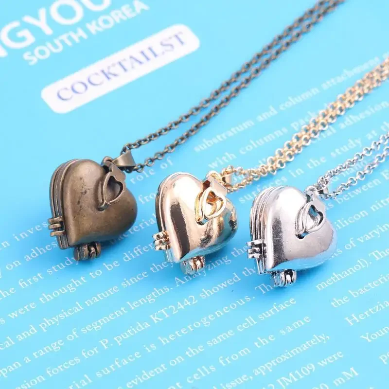 Vintage Necklace Folding Multi - đánh giá và giá Heart Locket Necklace Photo