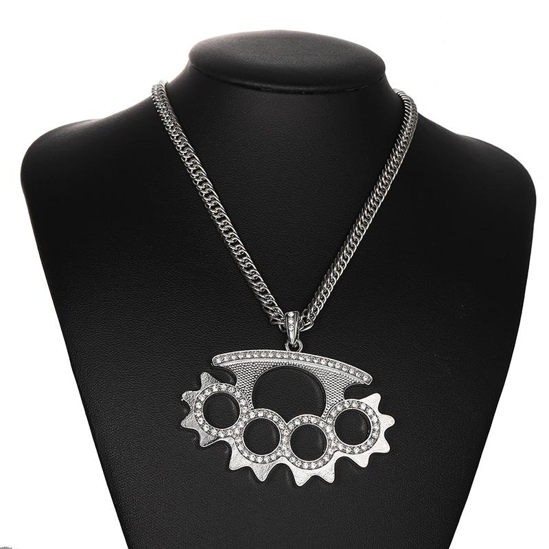 Punk 90s Stainless Steel Penda - đánh giá và giá Layered Pendant Necklace Aesthetic